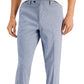 Alfani Men's Slim Fit Seersucker Check Suit Separate Pants Blue Size 34X30