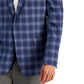 Bar III Men's Slim Fit Patterned Blazer Blue Size 44