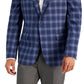 Bar III Men's Slim Fit Patterned Blazer Blue Size 44