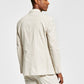 Alfani Men's Slim Fit Seersucker Stripe Suit Jacket Beige Size 36