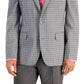 Bar III Men's Slim Fit Patterned Blazer Gray Size 46