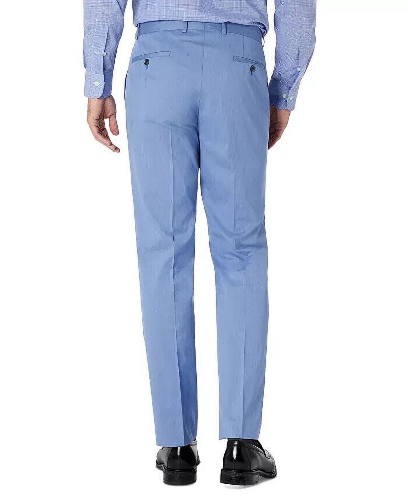 Sean John Men's Classic Fit Solid Suit Pants Blue Size 40X32