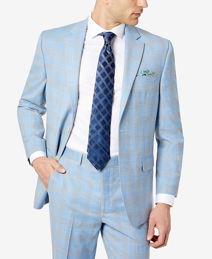 Sean John Men's Classic Fit Suit Jacket Blue Size 40