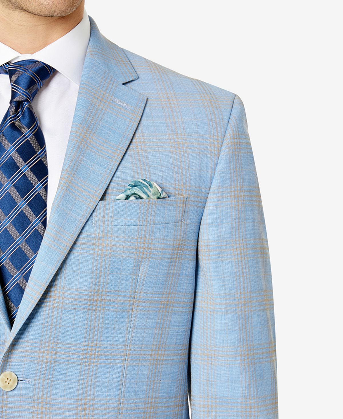 Sean John Men's Classic Fit Suit Jacket Blue Size 40