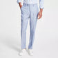 Bar III Men's Slim Fit Linen Suit Pants Blue Size 36X30