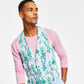 Bar III Men's Slim Fit Floral Print Suit Vest Blue Size Small