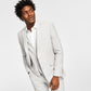 Bar III Men's Slim Fit Textured Linen Suit Separate Jacket Gray Size 40