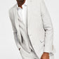 Bar III Men's Slim Fit Textured Linen Suit Separate Jacket Gray Size 46