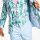 Bar III Men's Slim Fit Floral Print Suit Jacket Pink Size 36