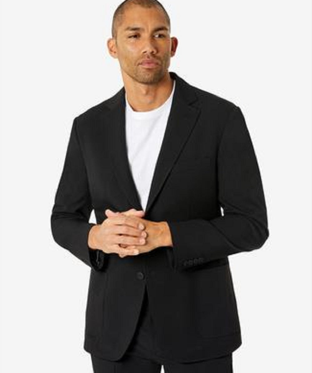 Michael Kors Men's Modern Fit Stretch Solid Suit Jacket Black Size 44