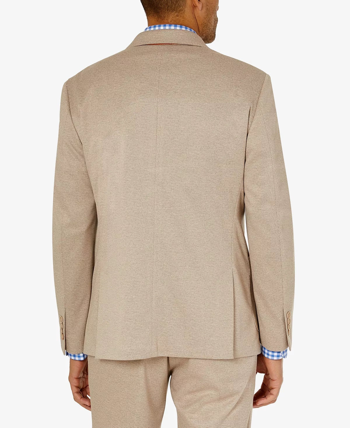 Tallia Men's Slim Fit Knit Suit Jacket Brown Size 38