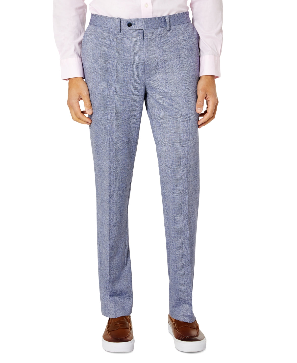Tallia Men's Slim Fit Knit Suit Pants Blue Size30X32