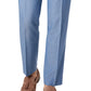 Tallia Men's Slim Fit Chambray Suit Separate Pant Blue Size 30X30