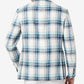 Tallia Men's Slim Fit Multicolor Plaid Blazer Blue Size 38