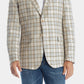 Tallia Men's Plaid Linen Blazer Brown Size 44