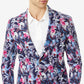 Tallia Men's Slim Fit Floral Blazer Blue Size 46