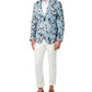 Tallia Men's Slim Fit Floral Blazer Blue Size 44