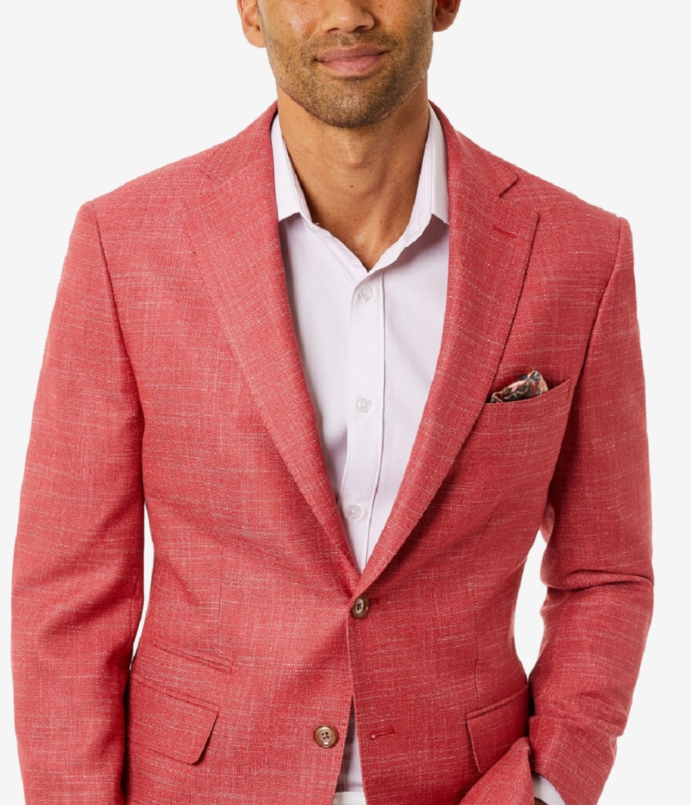 Tallia Men's Slim Fit Blazer Pink Size 44