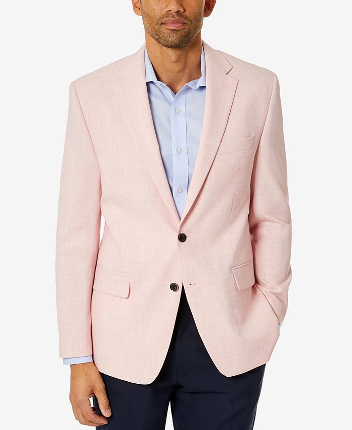 Club Room Men's Classic Fit Solid Sport Coat Pink Size 42
