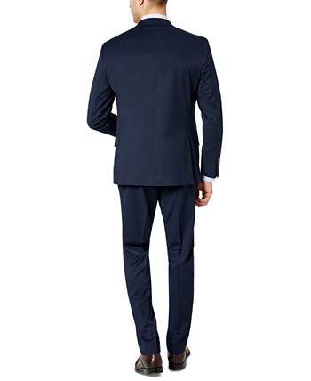 Izod Men's Classic Fit Suits Blue Size 40