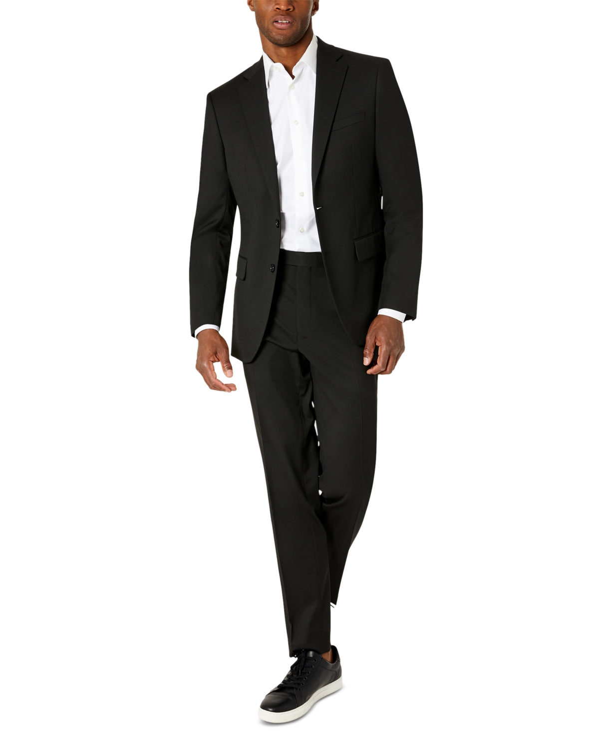 Van Heusen Men's Flex Plain Slim Fit Suits Black Size 40
