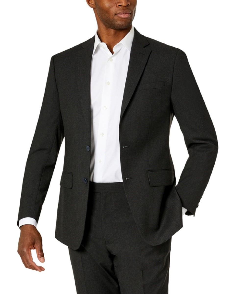 Van Heusen Men's Flex Plain Slim Fit Suits Black Size 42