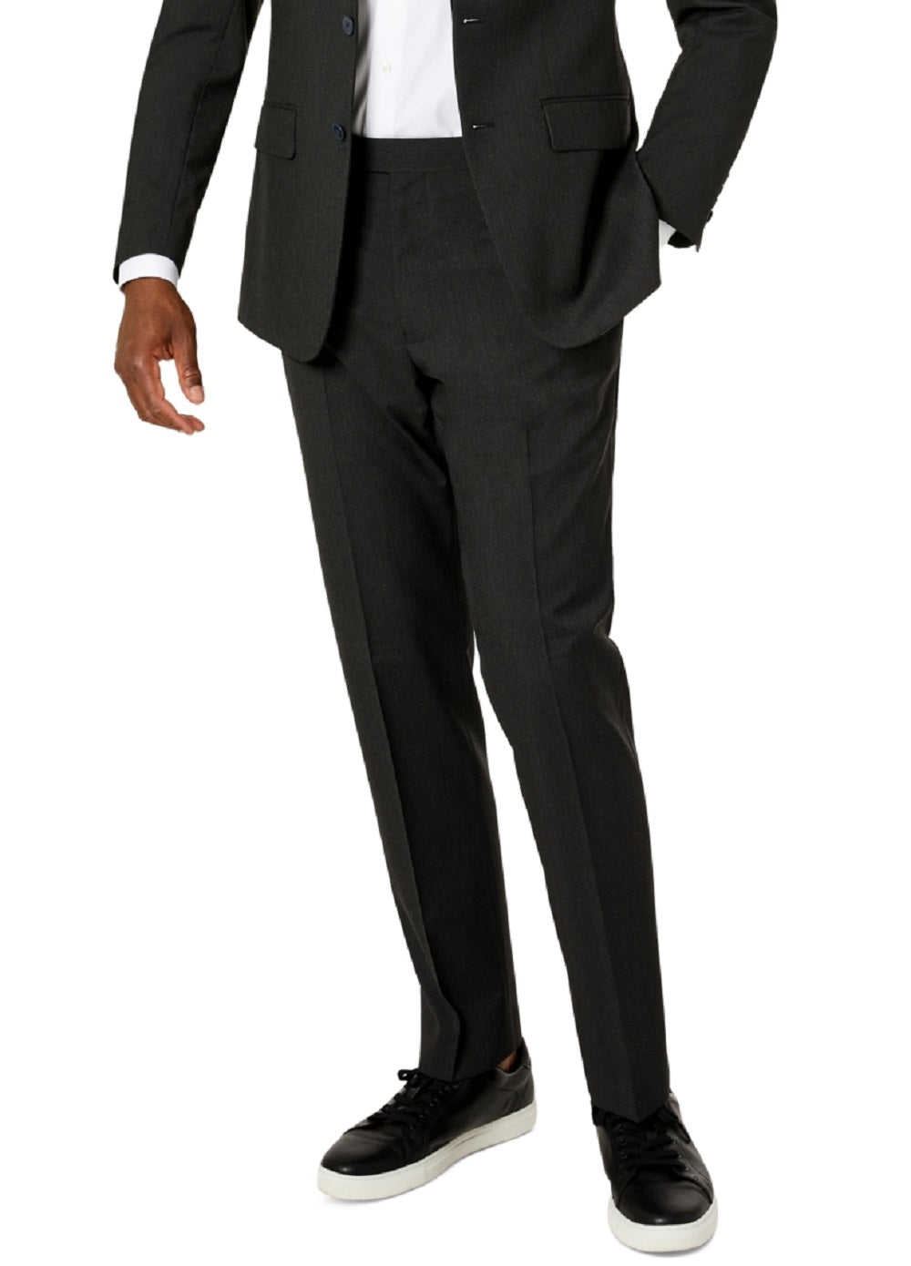 Van Heusen Men's Flex Plain Slim Fit Suits Black Size 42