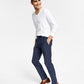 Bar III Men's Slim Fit Solid Suit Pants Blue Size 32X34