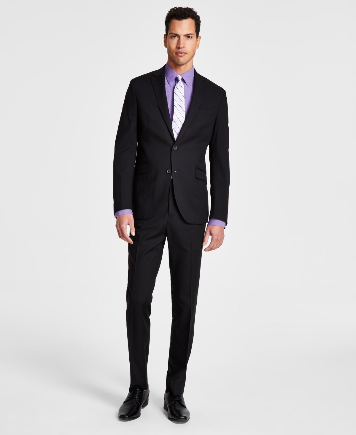 Kenneth Cole Reaction Men's Ready Flex Slim Fit Suit Black Size 40
