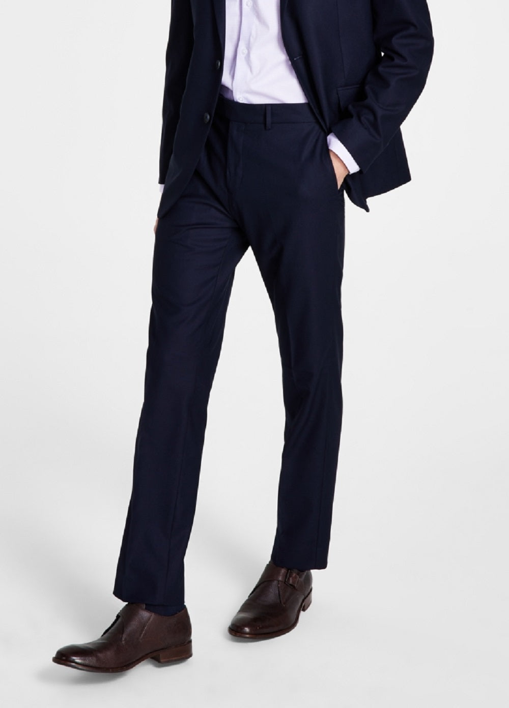 Kenneth Cole Reaction Men's Ready Flex Slim Fit Suit Blue Size 38