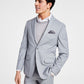 Bar III Men's Skinny Fit Sharkskin Suit Jacket Gray Size 40
