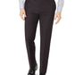 Calvin Klein Men's Skinny Fit Tonal Plaid Wool Dress Pants Brown Size 32X34
