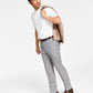 Tommy Hilfiger Men's Modern Fit Th Flex Stretch Patterned Performance Pants Gray Size 42X30