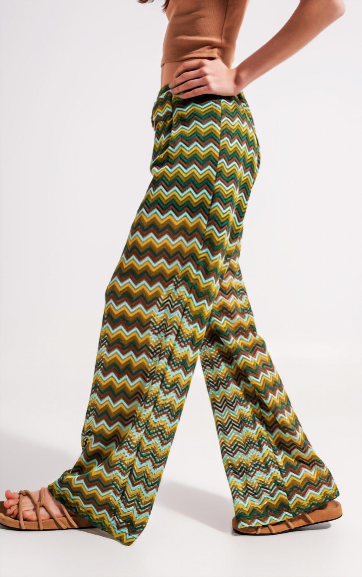 124 Voltaire - Zig Zag Crochet Pant