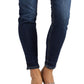 सिल्वर जीन्स कंपनी (Silver Jeans Co.) महिलाओं की सूकी डिस्ट्रेस्ड स्किनी फिट जीन्स नीला, साइज़ 33X31
