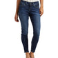 सिल्वर जीन्स कंपनी (Silver Jeans Co.) महिलाओं की सूकी डिस्ट्रेस्ड स्किनी फिट जीन्स नीला, साइज़ 33X31