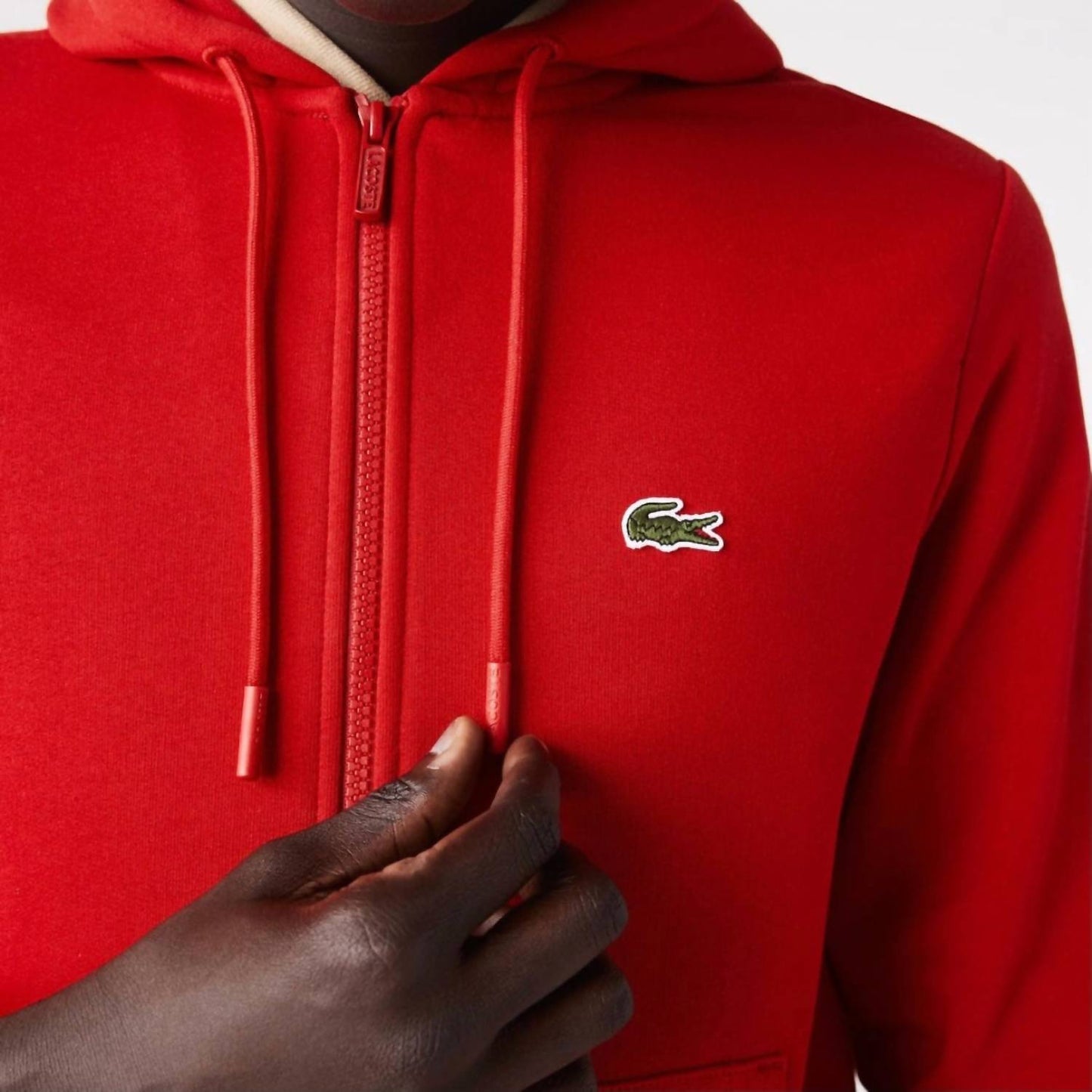 Lacoste - Kangaroo Pocket Color Blocked Hoodie