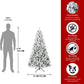4FT Flocked Christmas Tree with 233 Tips