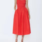 Pistola - Alessia Smocked Drop Waist Midi Dress