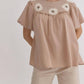 Entro - Floral Embroidered Top