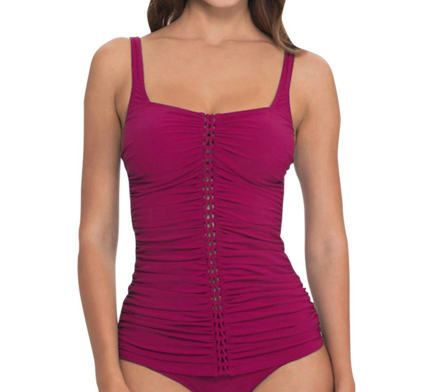 Profile By Gottex - Shirred Tankini Top