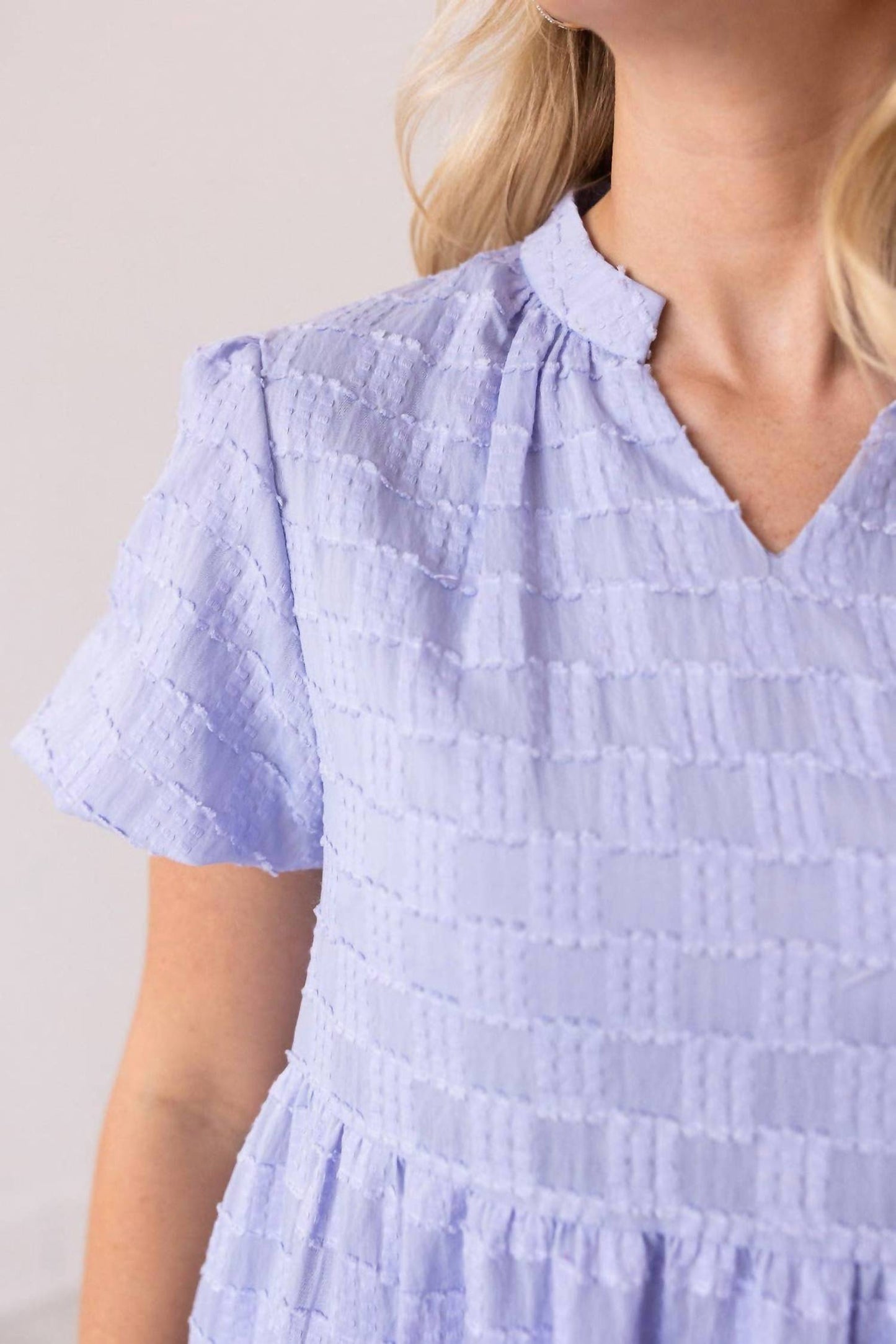 Southern Grace - V-neck Checkered Dress
