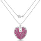 8.03 Carat Genuine Ruby .925 Sterling Silver Pendant