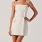 Astr - Azria Button-Front Wrap Dress