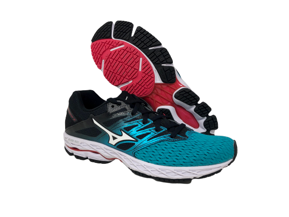 Mizuno महिलाओं के वेव शैडो 2 रनिंग शू ब्लैक साइज़ 6 B(M) US