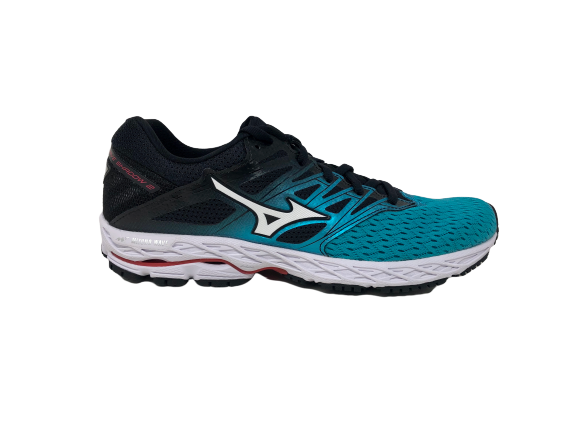 Mizuno महिलाओं के वेव शैडो 2 रनिंग शू ब्लैक साइज़ 6 B(M) US