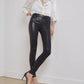 L'Agence - Marguerite Coated High Rise Skinny Jeans