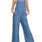 Zenana - Adjustable Strap Denim Looking Jumpsuit