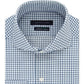Tommy Hilfiger Men's Classic Fit Non Iron Thflex Supima Stretch Check Dress Shirt Green Size 18 X36-37