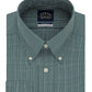 Eagle Men's Classic Regular Fit Non Iron Flex Collar Check Dress Shirt Green Size 16X32X33